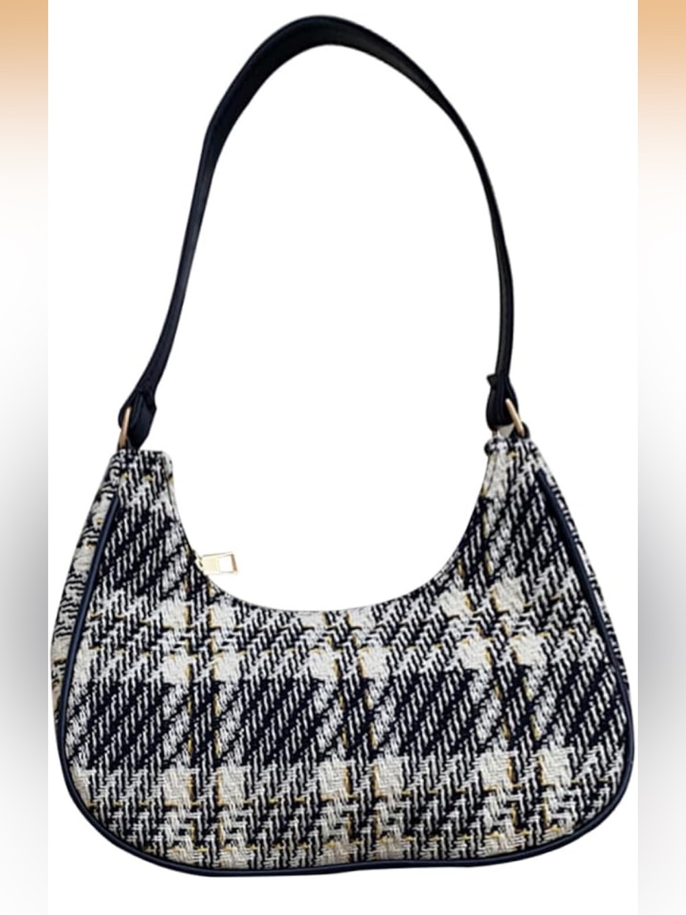 NWOT Blue Plaid Shoulder Bag - Stylish Women's Hobo - Picture 6 of 7